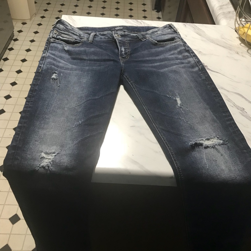Silver jeans
